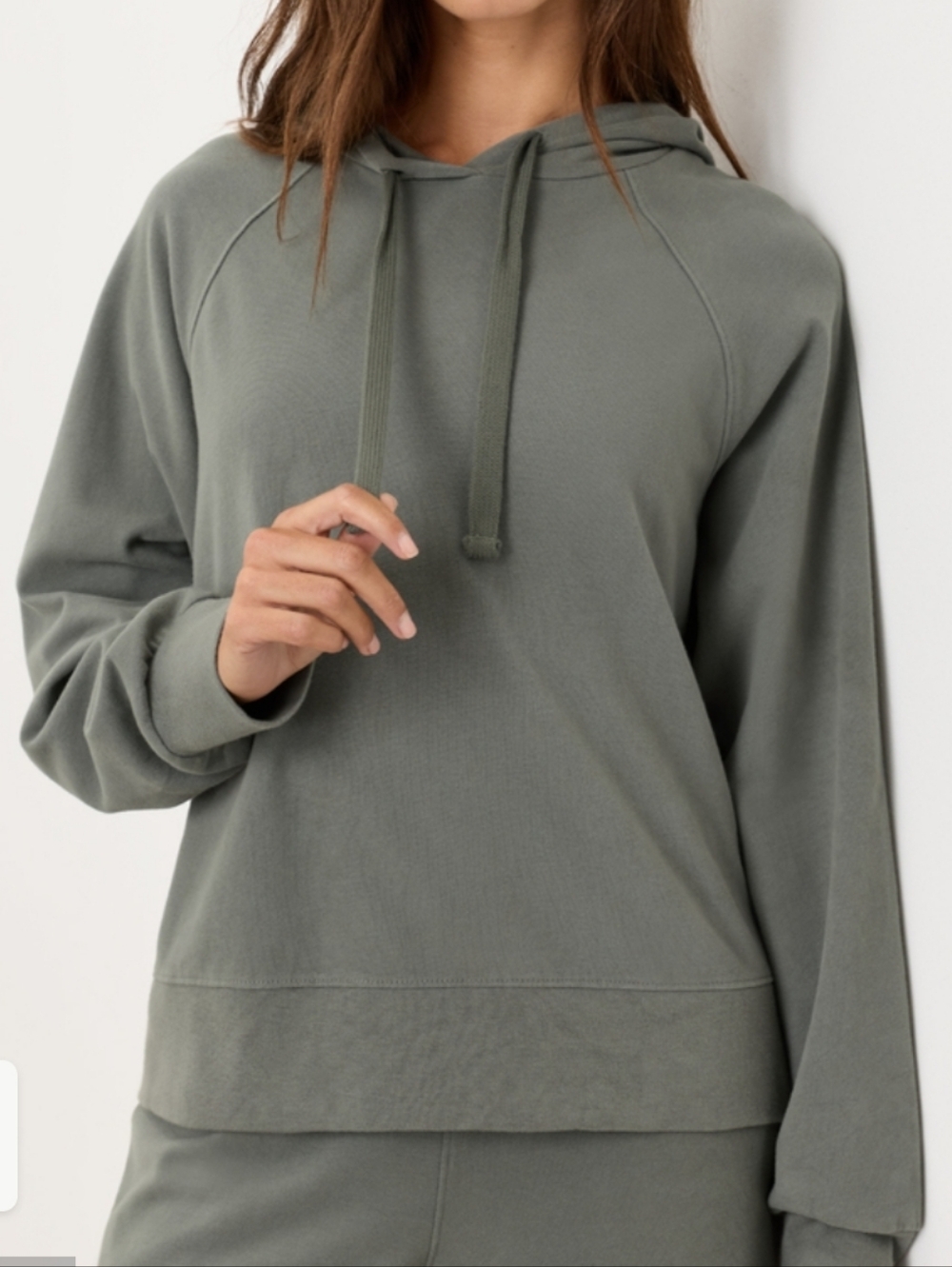 Organic CloudKnit Pact Hoodie - Olive Green